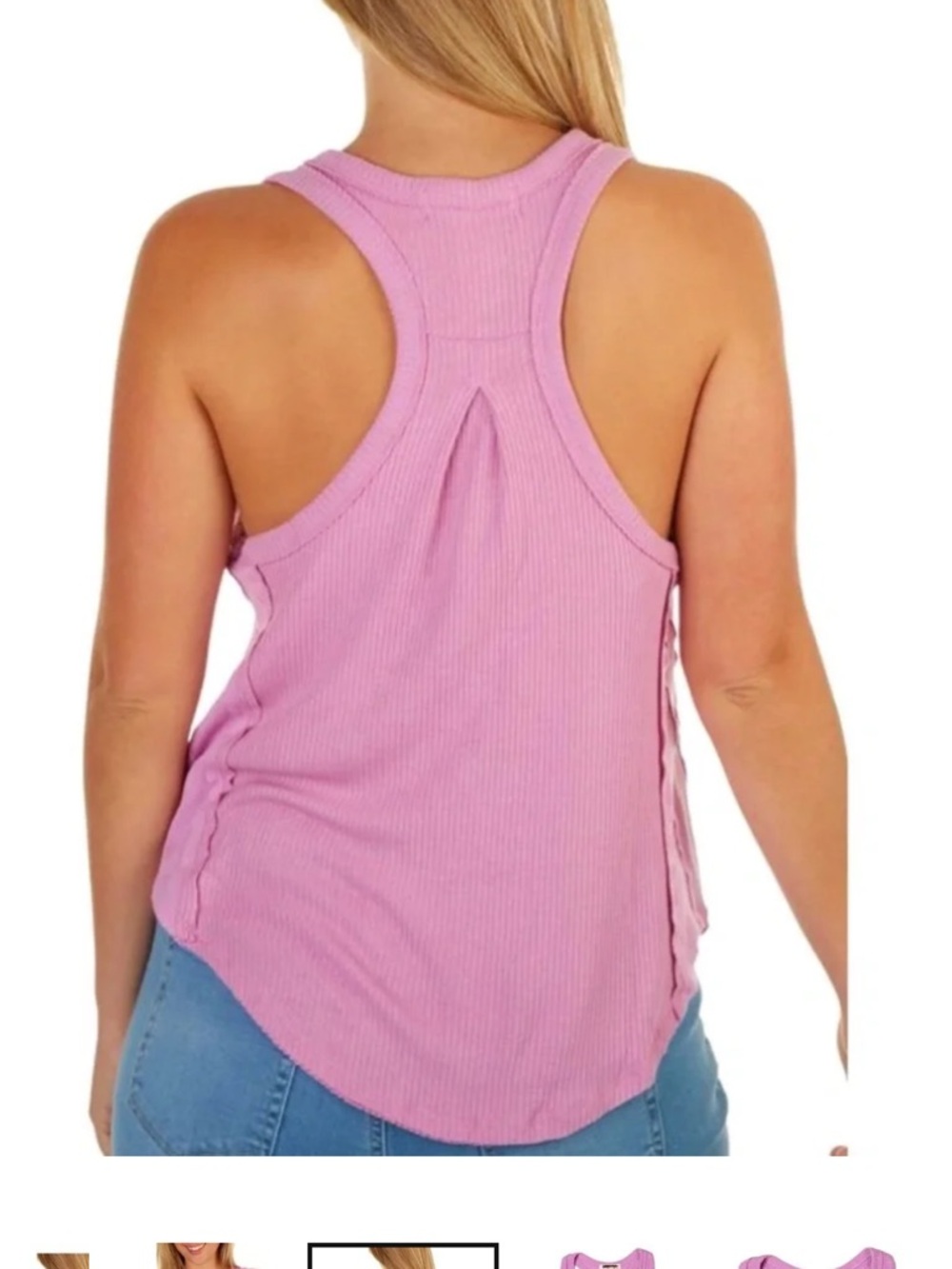 We the free euphoric Sleeveless Ribbed Henley Tank Top size small - Picture 2 of 8